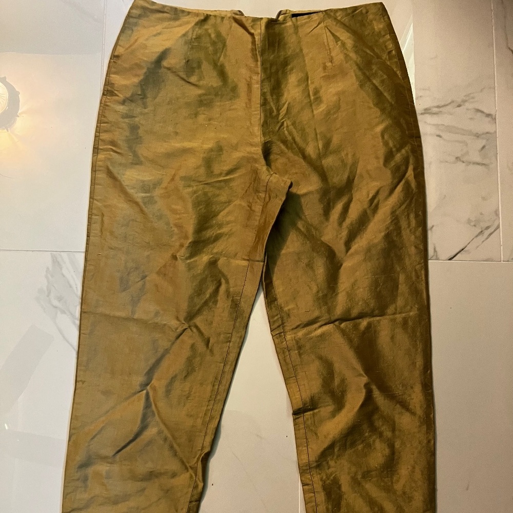 David Meister metallic pants